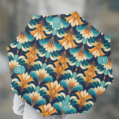 I Am Worth It Positive Affirmation Automatic Umbrella with UV protection - Affirmations and Gratitudes 
