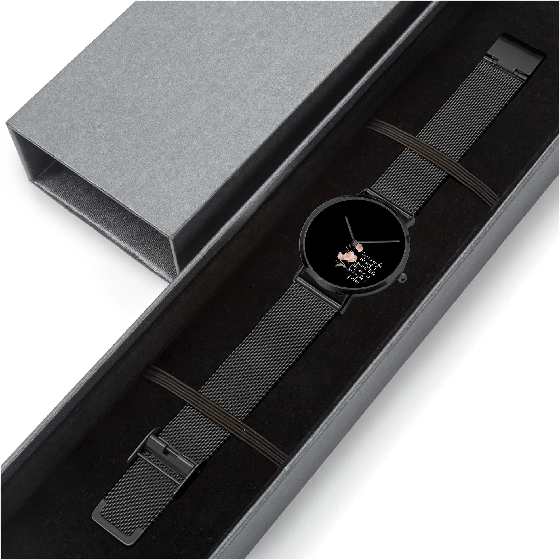 Perfect Moment Inspirational Ultra-thin Watch - Quartz - Affirmations and Gratitudes 