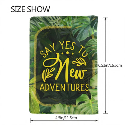Say Yes Large Passport Wallet for Travel - Affirmations and Gratitudes 