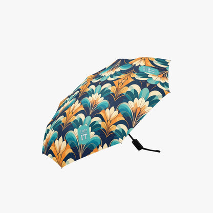 I Am Worth It Positive Affirmation Automatic Umbrella with UV protection - Affirmations and Gratitudes 