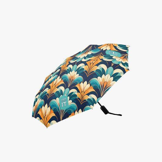 I Am Worth It Positive Affirmation Automatic Umbrella with UV protection - Affirmations and Gratitudes 
