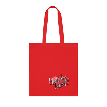 You Are Loved Cotton Tote Bag | Eco-Friendly Shopper - Affirmations and Gratitudes 