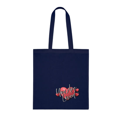 You Are Loved Cotton Tote Bag | Eco-Friendly Shopper - Affirmations and Gratitudes 