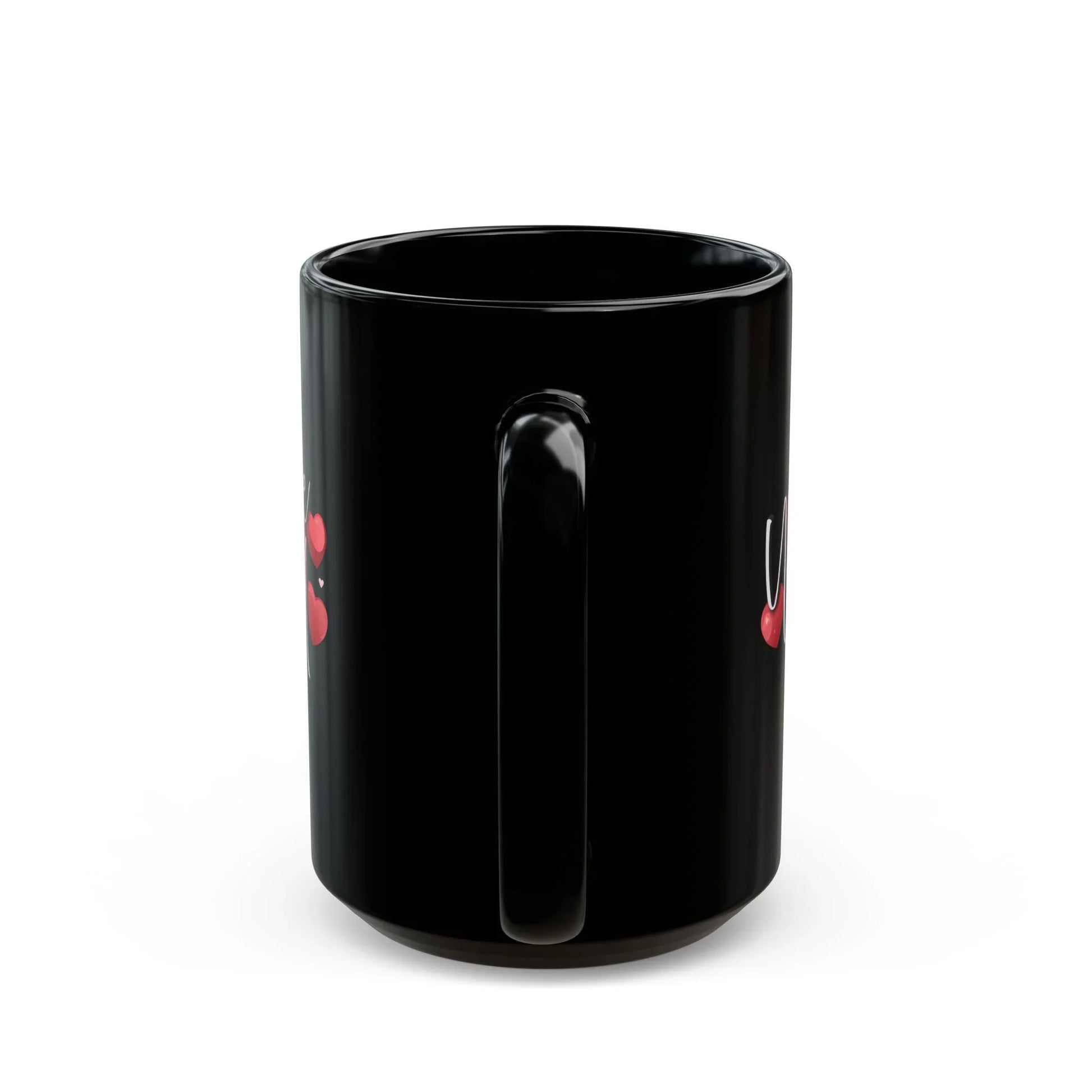 Heartfelt Black Mug - You're Loved Gift for Motivation - Affirmations and Gratitudes 