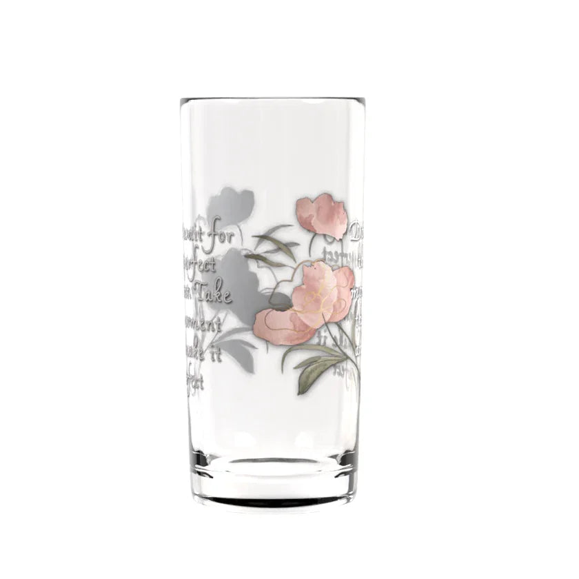 Perfect Moment Highball Glass - Affirmations and Gratitudes 