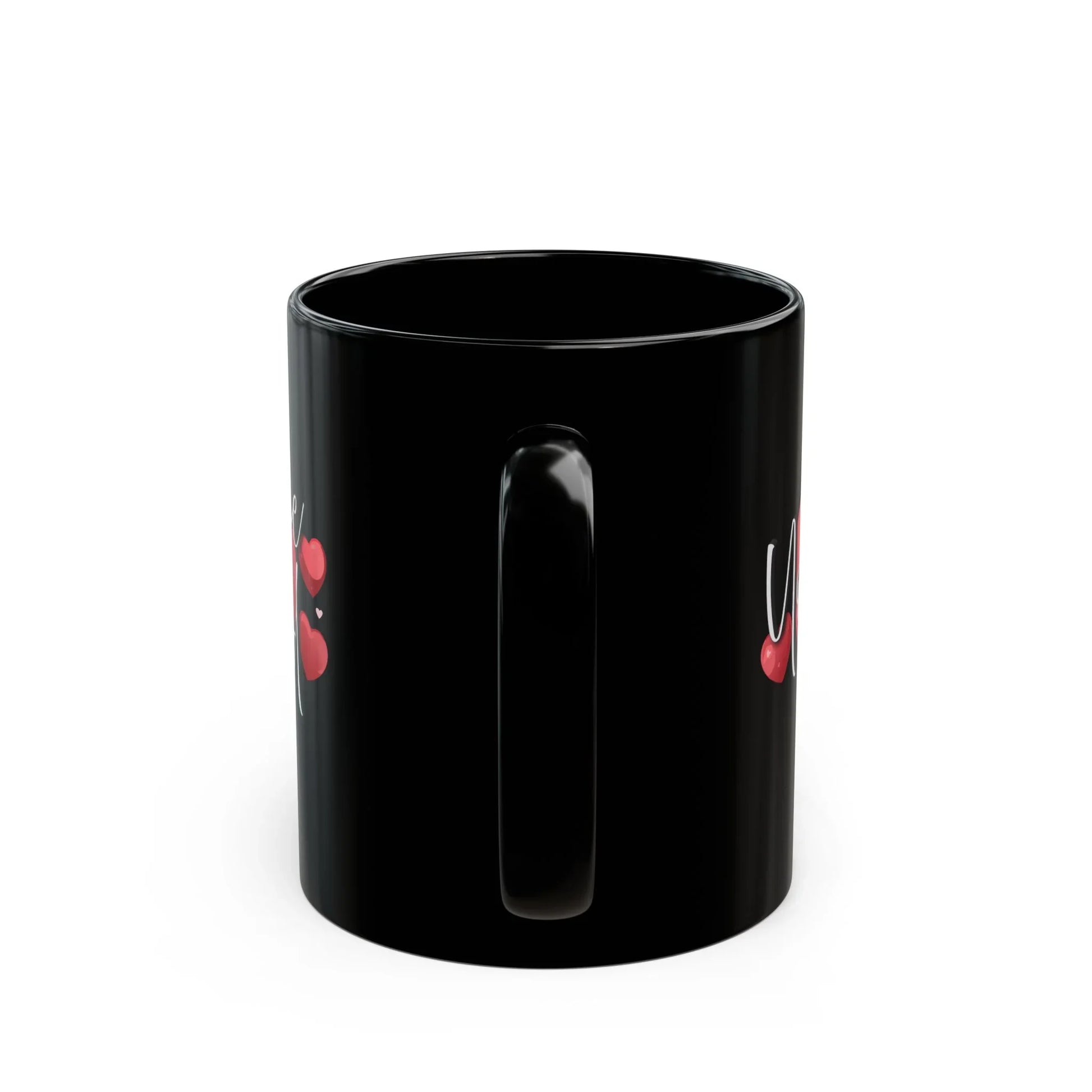 Heartfelt Black Mug - You're Loved Gift for Motivation - Affirmations and Gratitudes 