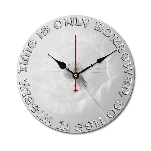 Motivational Wall Clock with Seconds Hand - Affirmations and Gratitudes 