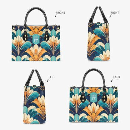 Art-Deco Inspired Women's Tote Bag with Stylish Positive Statement - Affirmations and Gratitudes 