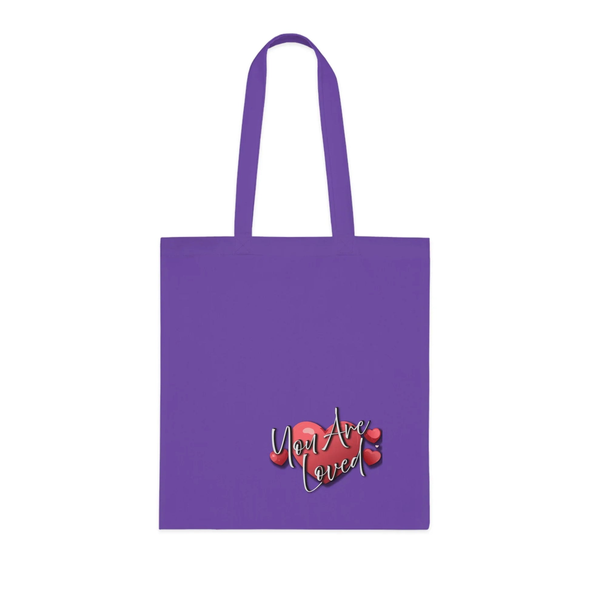 You Are Loved Cotton Tote Bag | Eco-Friendly Shopper - Affirmations and Gratitudes 