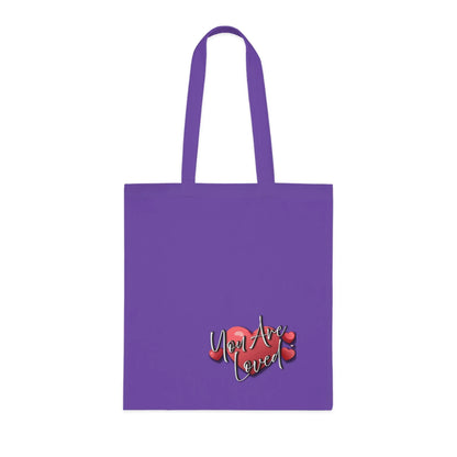 You Are Loved Cotton Tote Bag | Eco-Friendly Shopper - Affirmations and Gratitudes 