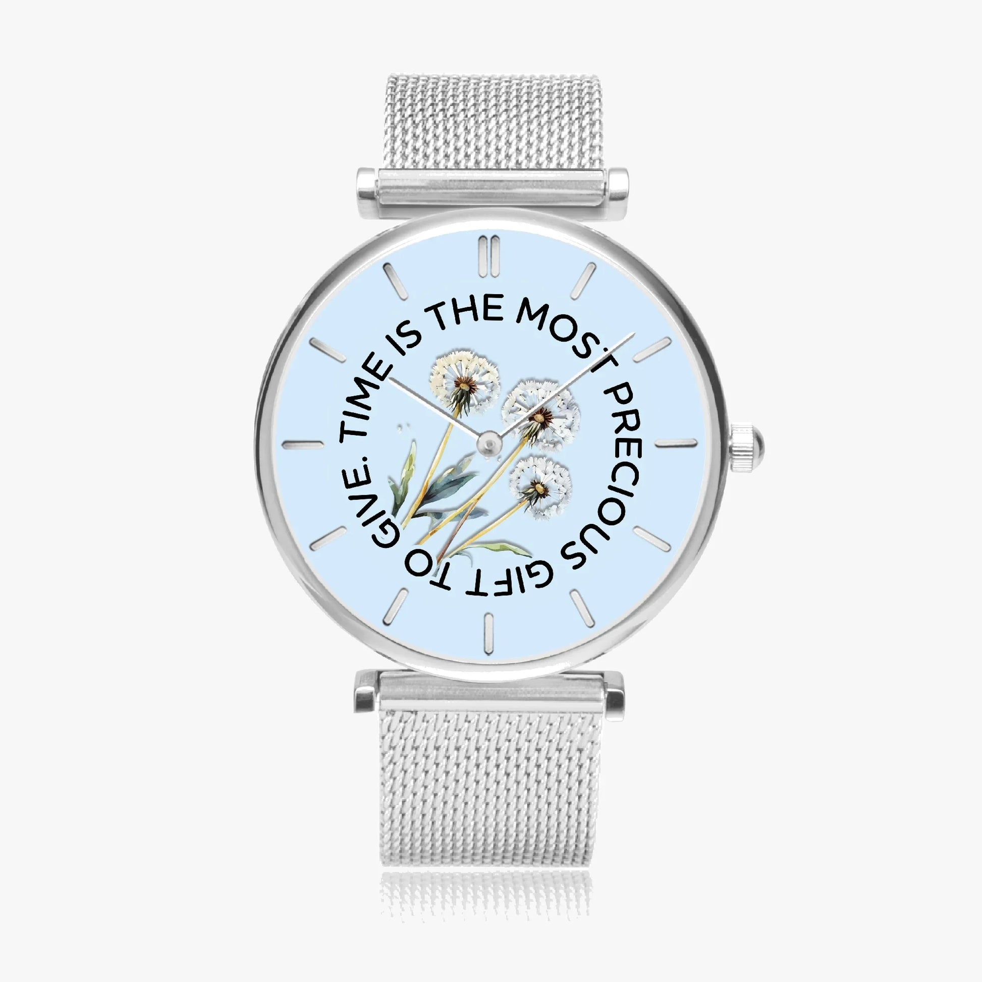 Precious Time Ultra-Thin Quartz Watch - Affirmations and Gratitudes 