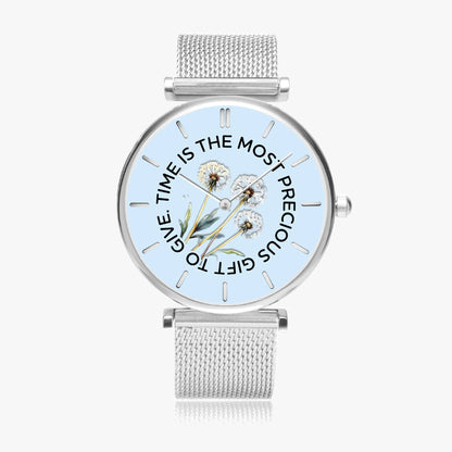 Precious Time Ultra-Thin Quartz Watch - Affirmations and Gratitudes 
