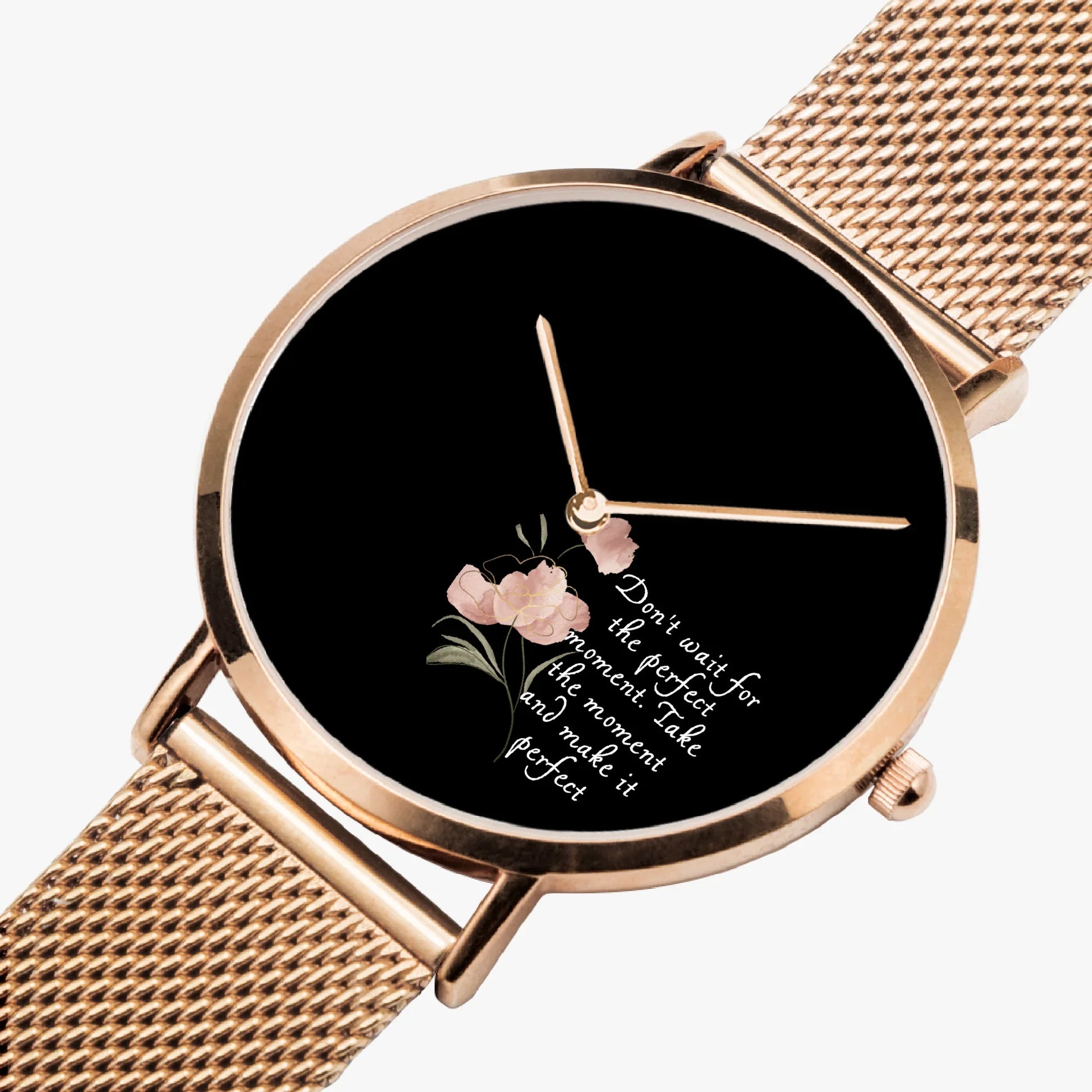 Perfect Moment Inspirational Ultra-thin Watch - Quartz - Affirmations and Gratitudes 