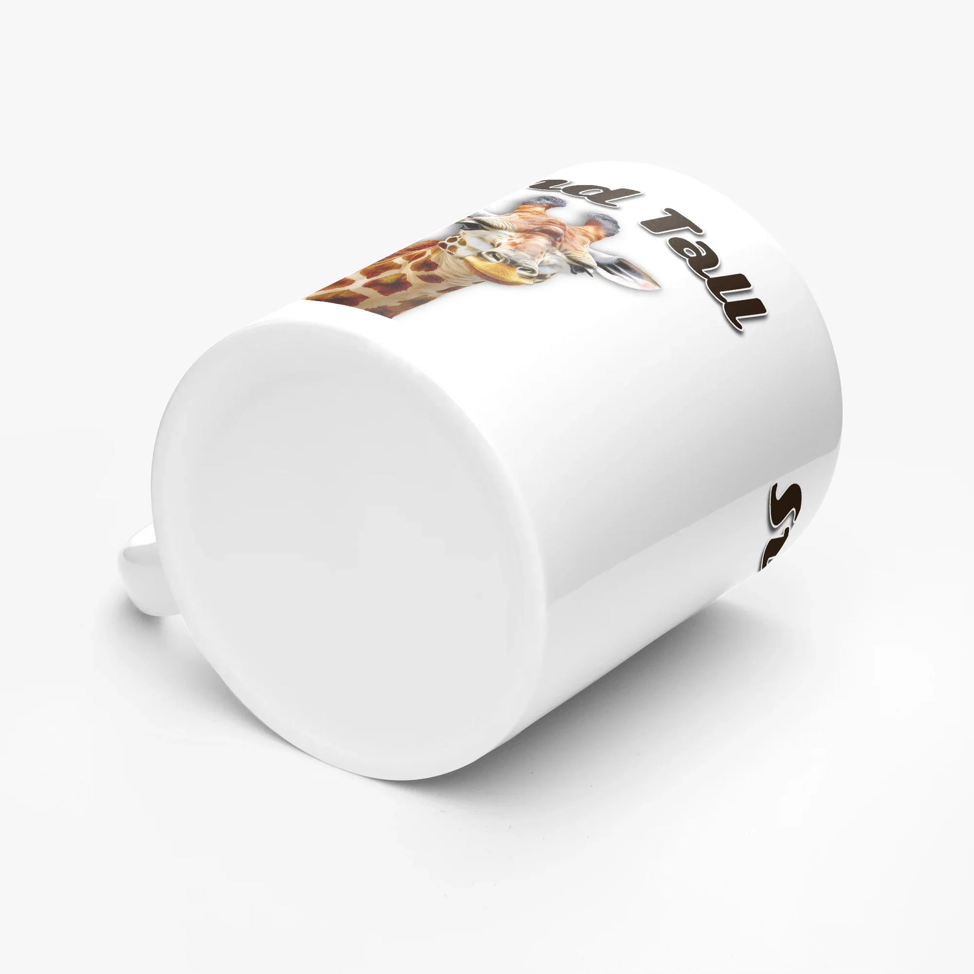 Stand Tall Giraffe 11oz White Mug - Affirmations and Gratitudes 