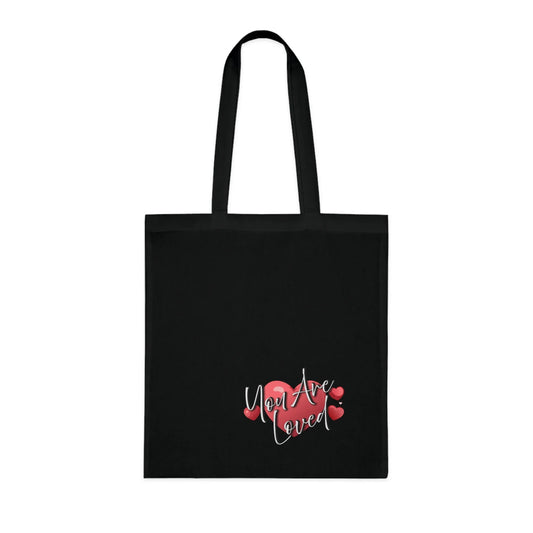 You Are Loved Cotton Tote Bag | Eco-Friendly Shopper - Affirmations and Gratitudes 