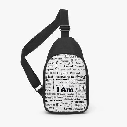 "I Am" Positive Affirmations Cross-body Bag - Affirmations and Gratitudes 
