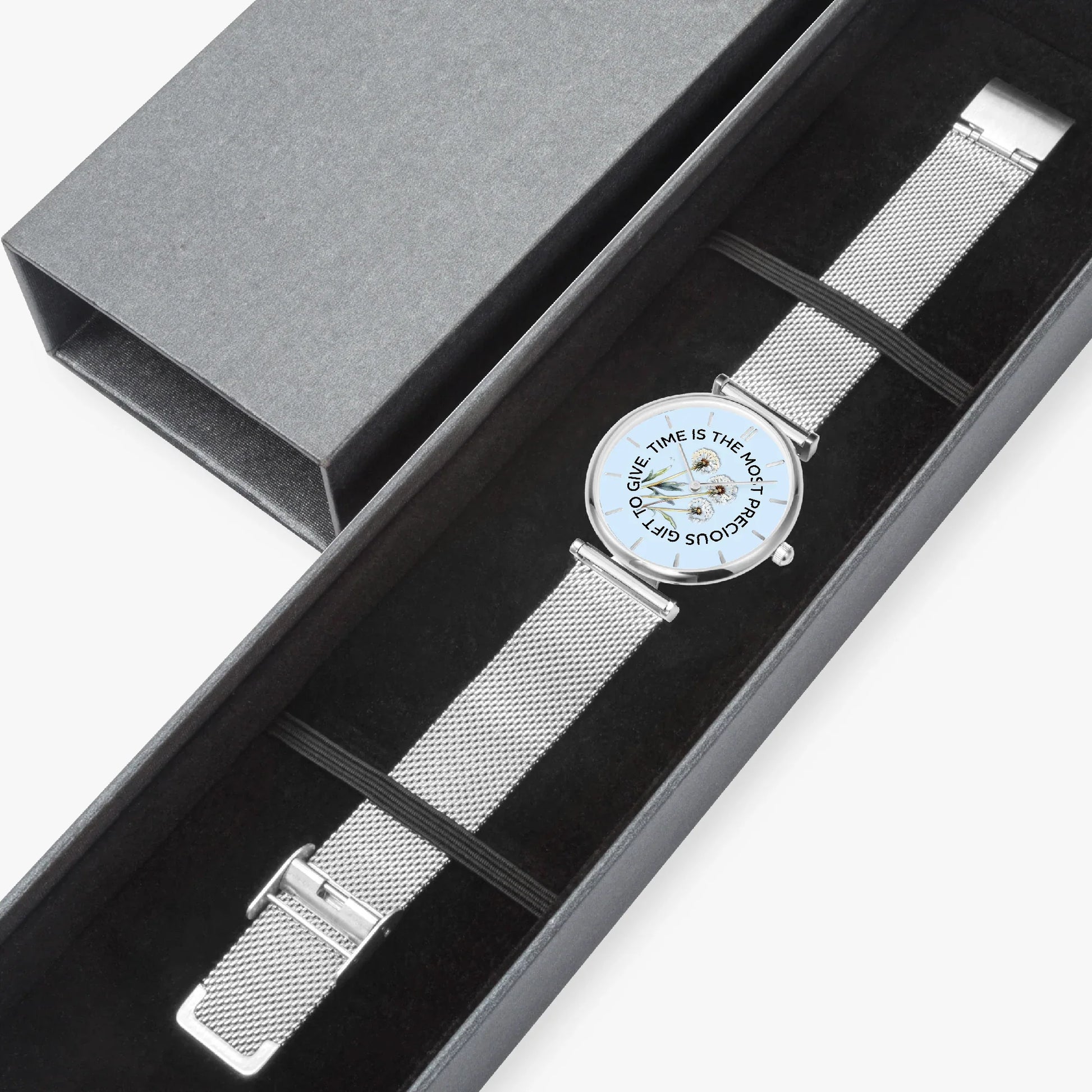 Precious Time Ultra-Thin Quartz Watch - Affirmations and Gratitudes 