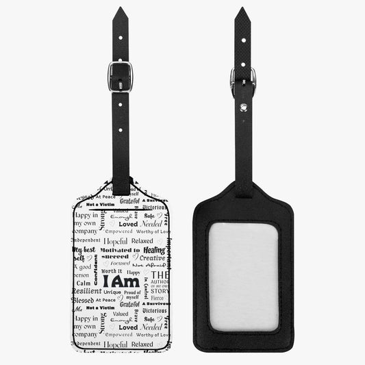 "I am" Positive Affirmations Luggage Tag - Affirmations and Gratitudes 