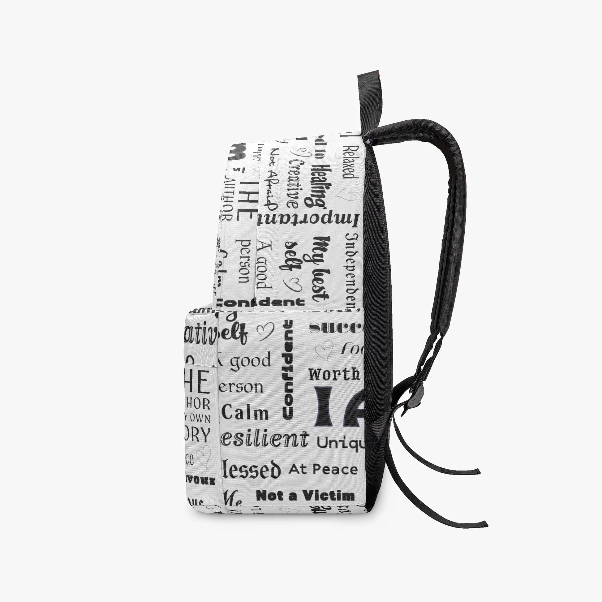 "I Am" Positive Affirmations All-over-print Canvas Backpack - Affirmations and Gratitudes 