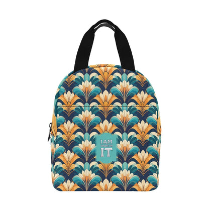 I am Worth it Insulated Lunch Bag: Empowering Meal Storage - Affirmations and Gratitudes 
