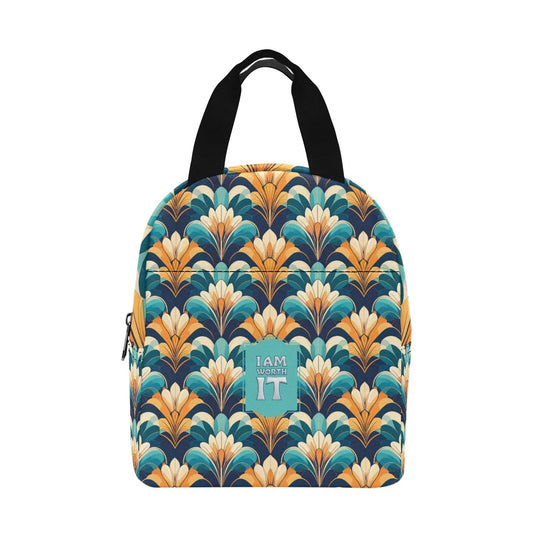 I am Worth it Insulated Lunch Bag: Empowering Meal Storage - Affirmations and Gratitudes 