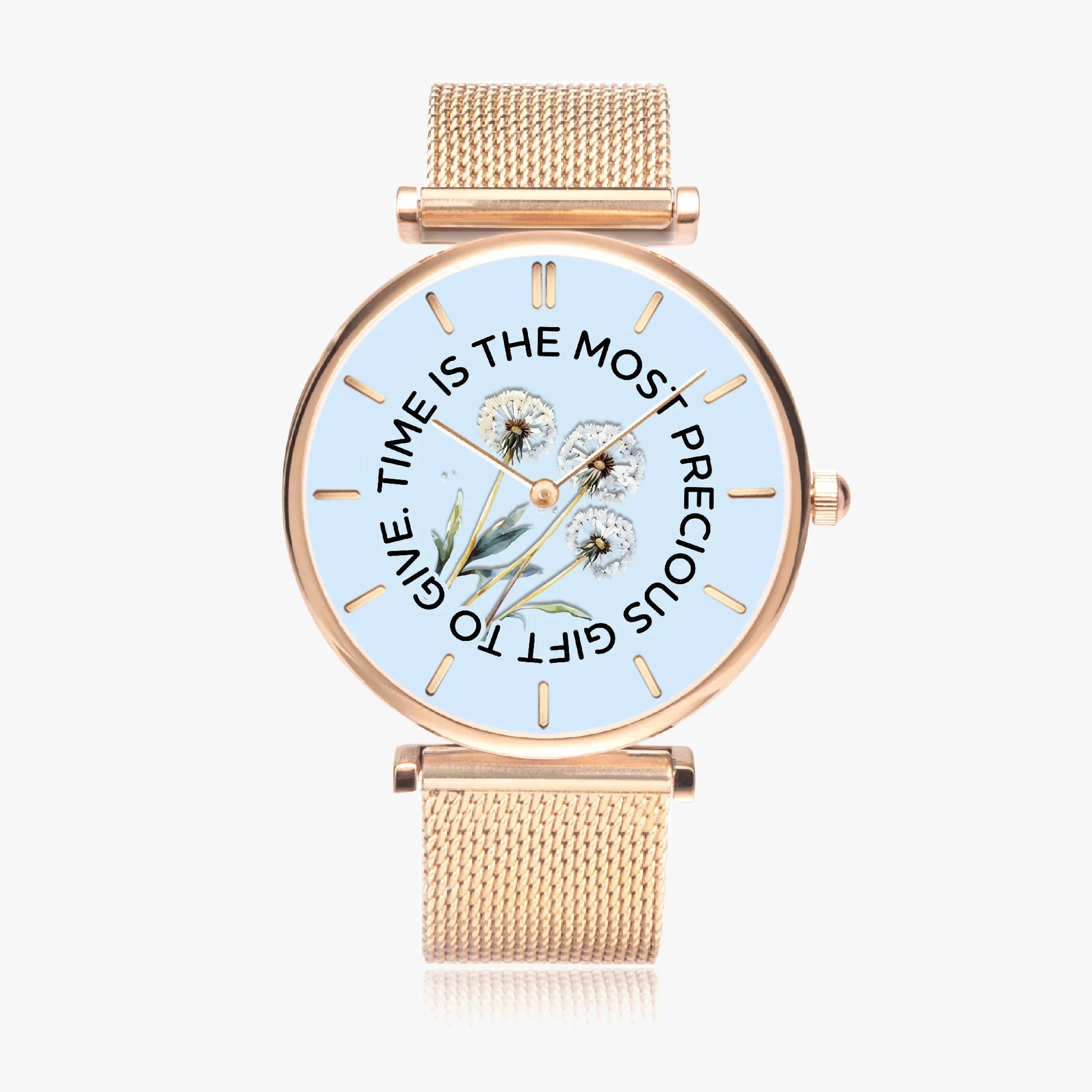 Precious Time Ultra-Thin Quartz Watch - Affirmations and Gratitudes 