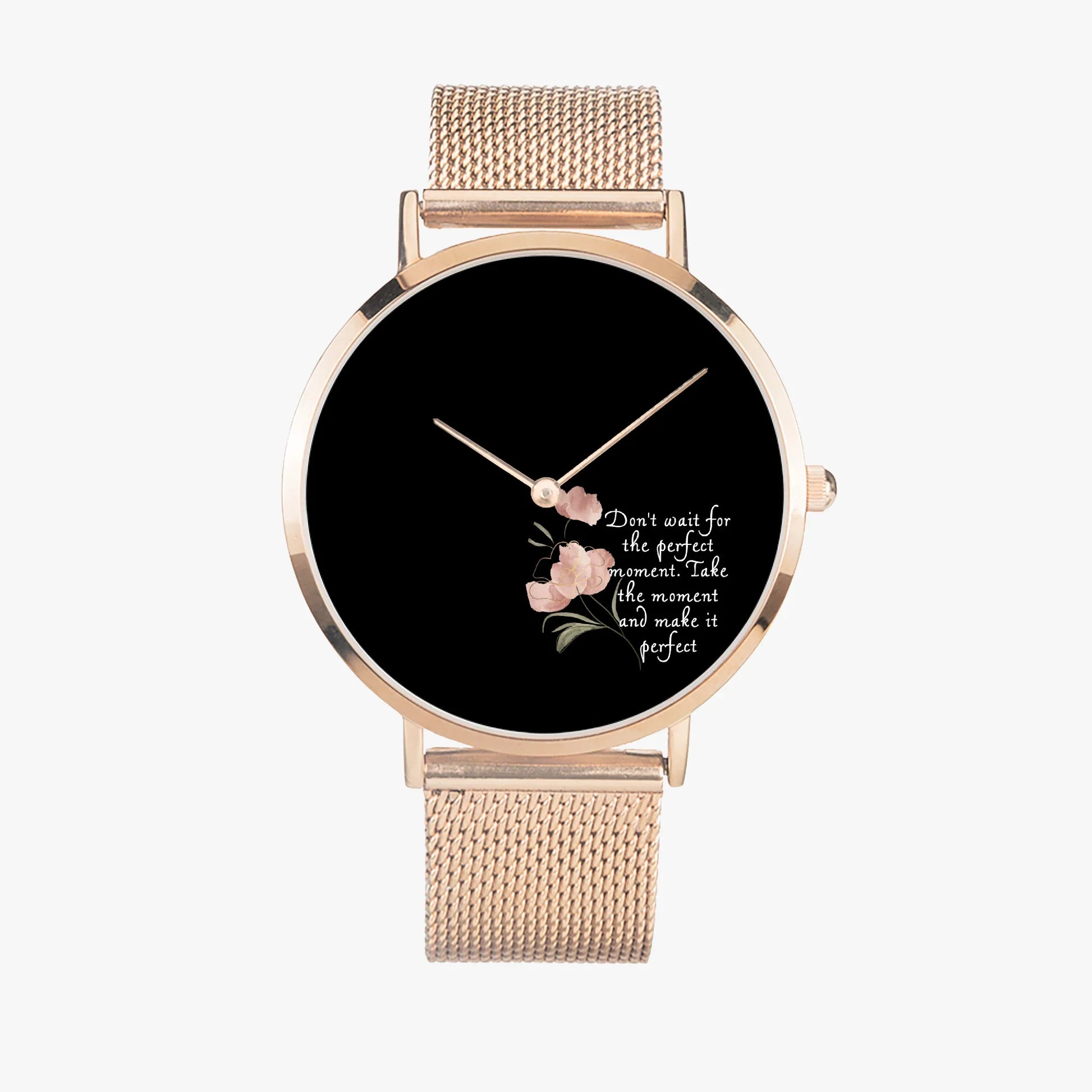 Perfect Moment Inspirational Ultra-thin Watch - Quartz - Affirmations and Gratitudes 