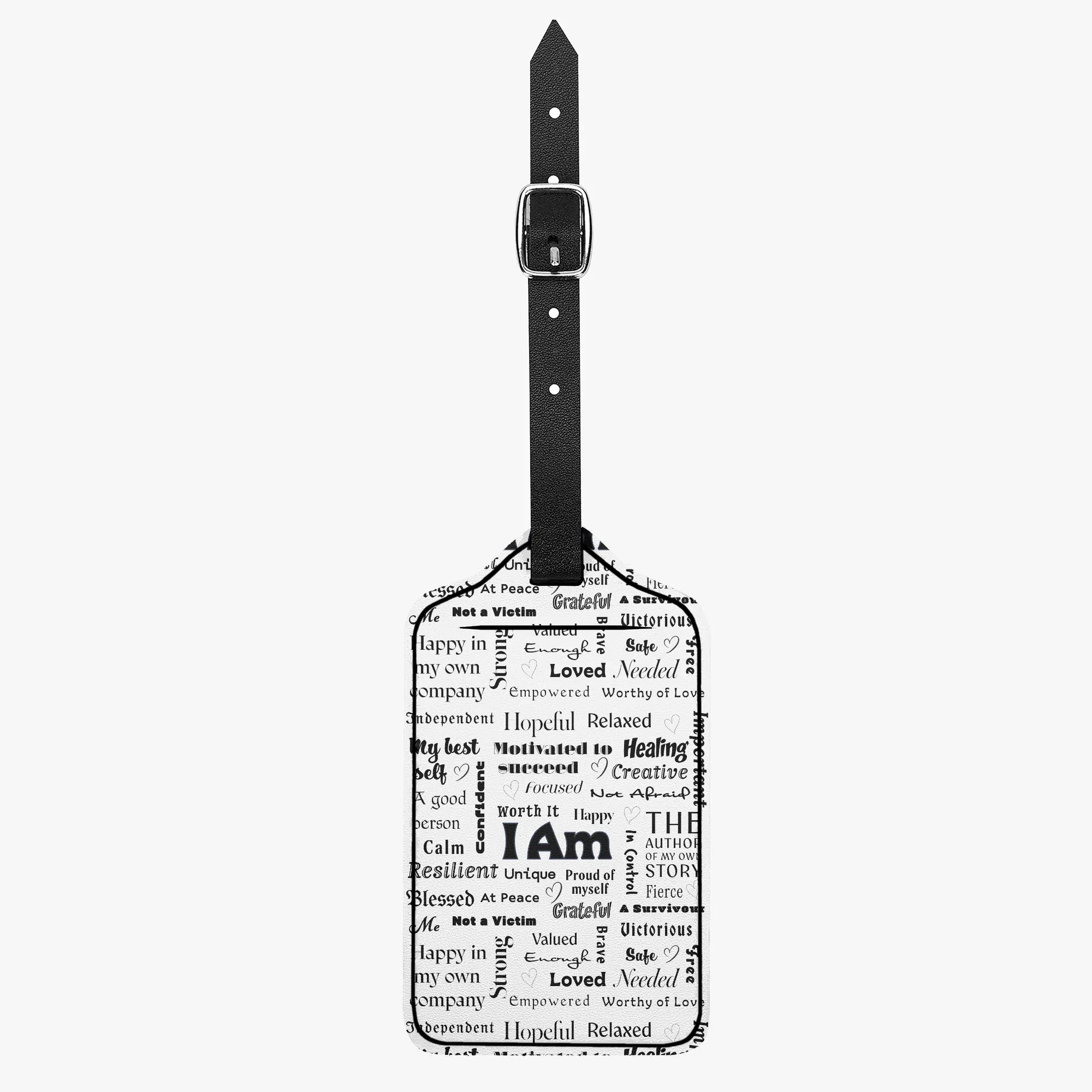 "I am" Positive Affirmations Luggage Tag - Affirmations and Gratitudes 