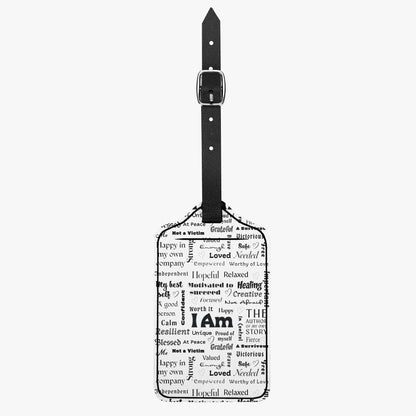 "I am" Positive Affirmations Luggage Tag - Affirmations and Gratitudes 