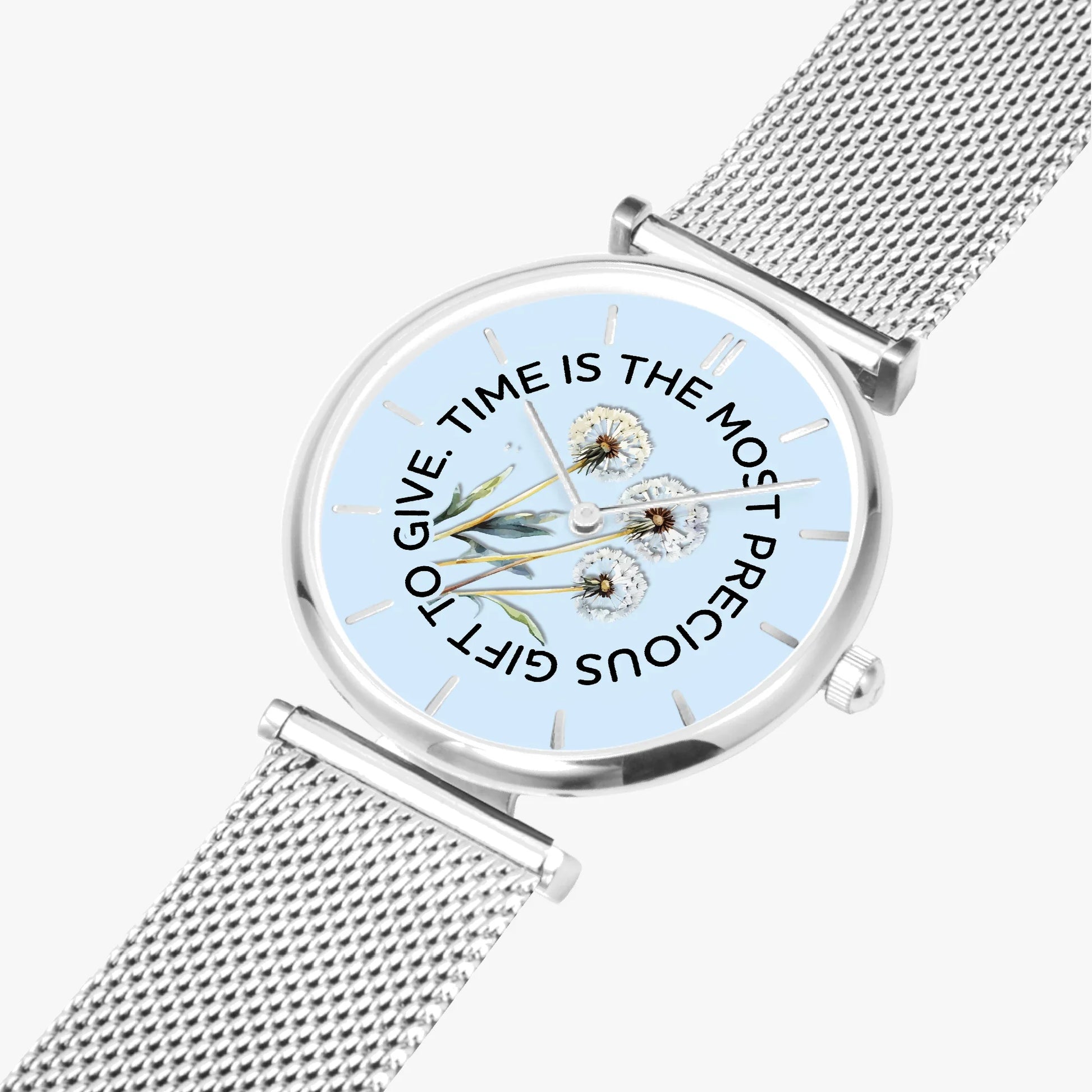 Precious Time Ultra-Thin Quartz Watch - Affirmations and Gratitudes 