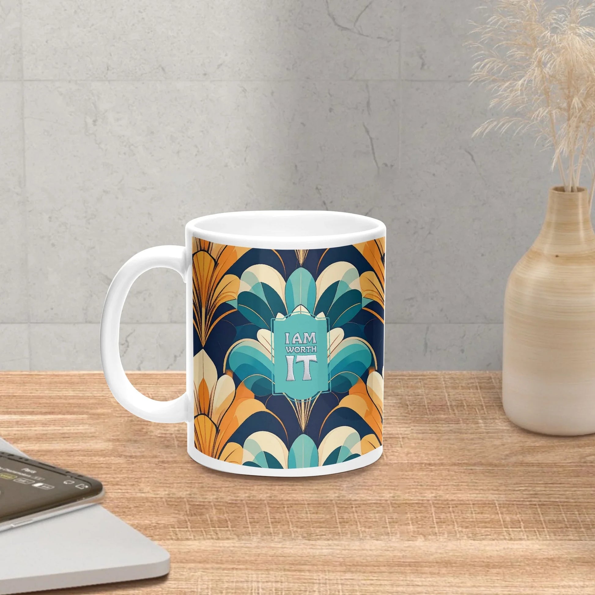 I am Worth It Positive Affirmation Mug -11oz - Affirmations and Gratitudes 