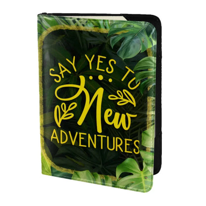 Say Yes Large Passport Wallet for Travel - Affirmations and Gratitudes 