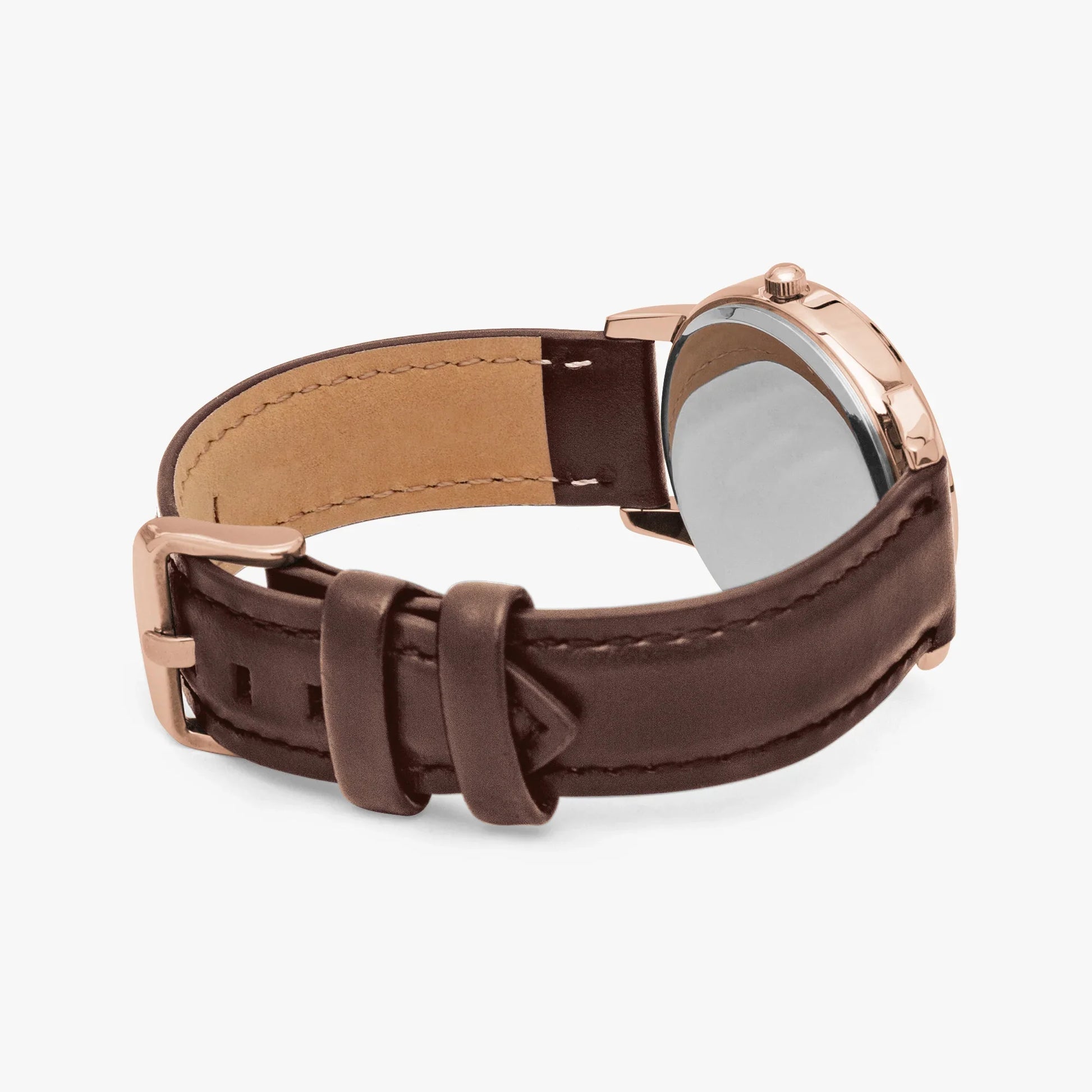 Motivating I Am Unbreakable Genuine Leather Strap Quartz Watch - Affirmations and Gratitudes 