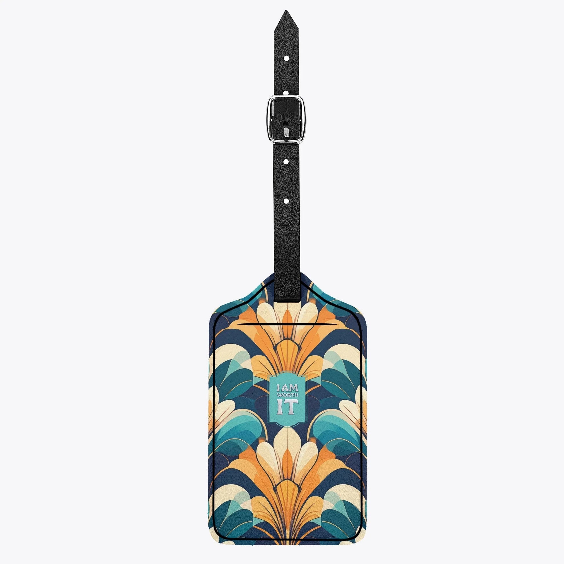 I am Worth it Faux Leather Luggage Tag - Affirmations and Gratitudes 