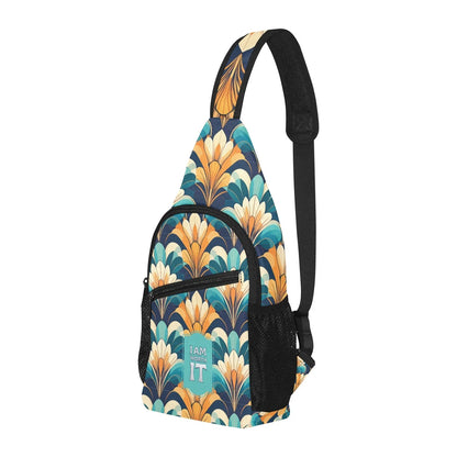 I am Worth it All over print Cross Body Bag - Empowering Design - Affirmations and Gratitudes 