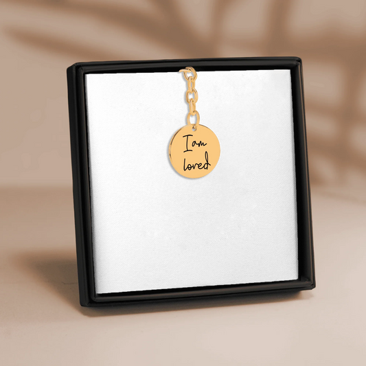 Positive Affirmations Coin Keychain - Products for Positivity - Affirmations and Gratitudes 