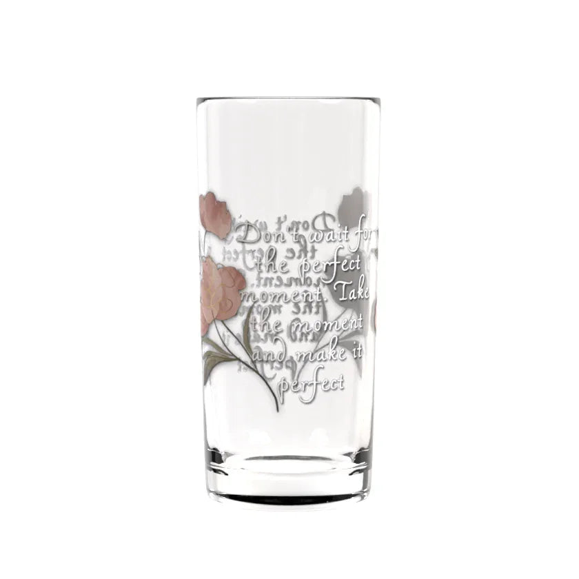 Perfect Moment Highball Glass - Affirmations and Gratitudes 