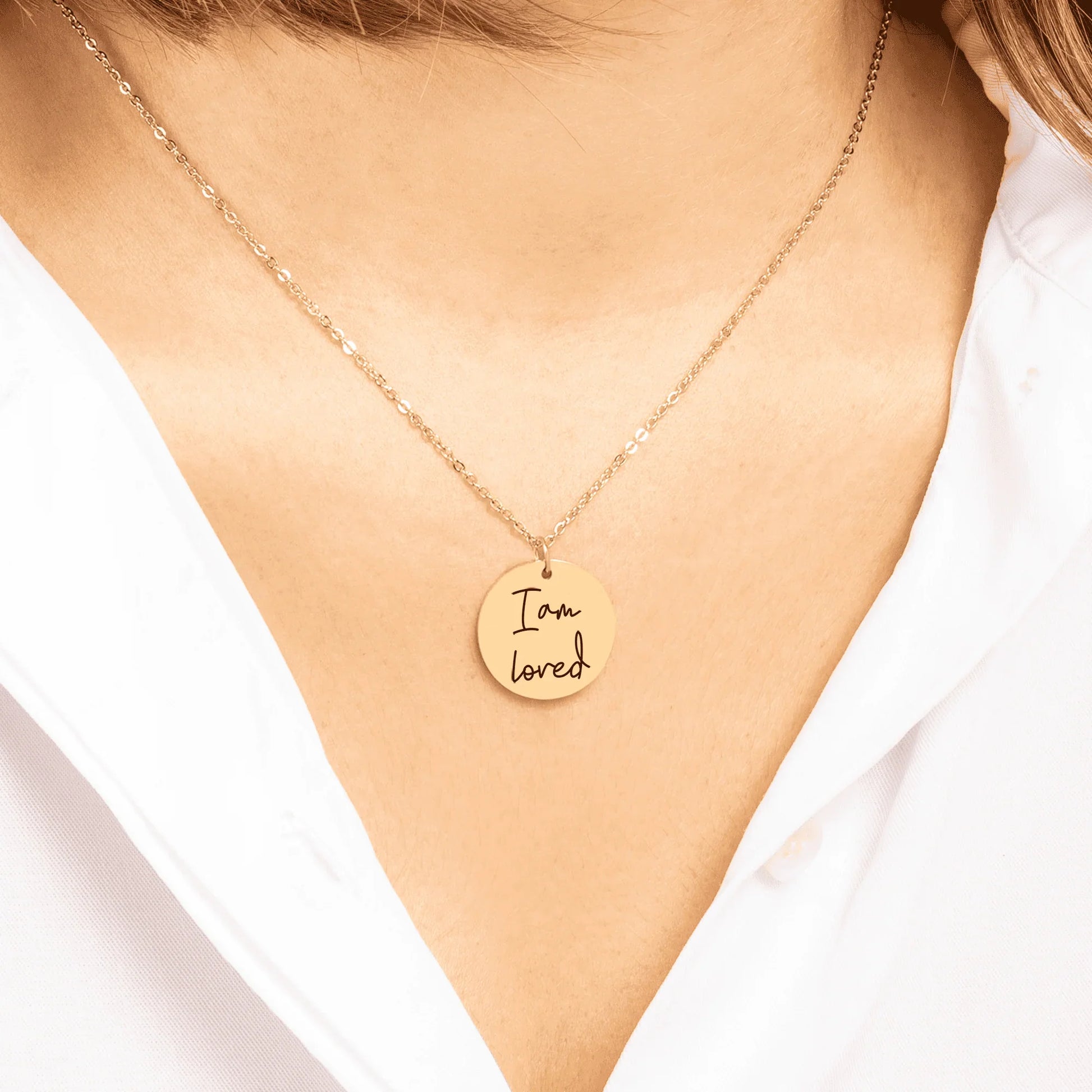 Positive Affirmations Coin Necklace: Products for Positivity - Affirmations and Gratitudes 