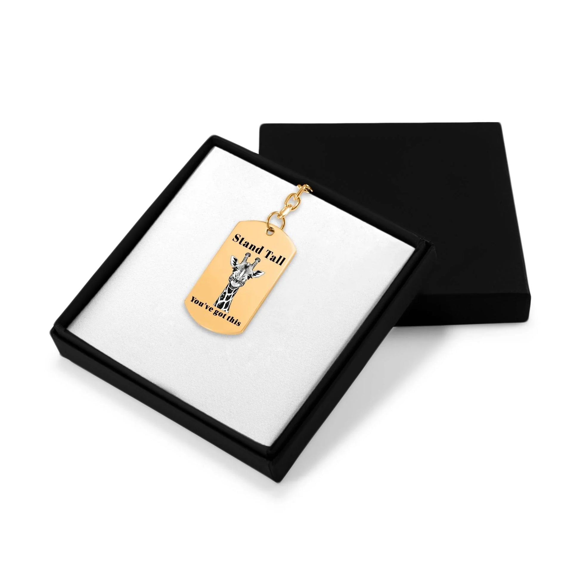 You've Got This Giraffe Tag Keychain - Affirmations and Gratitudes 