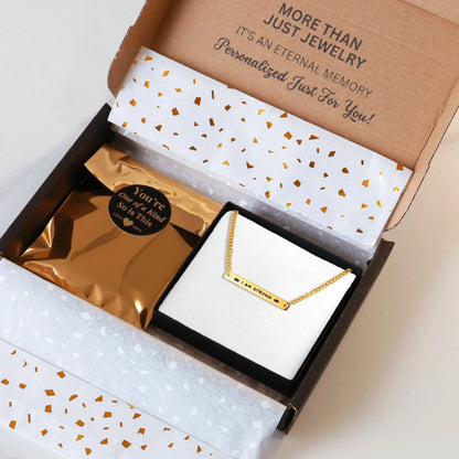 Positive Affirmation Bar Necklace - Affirmations and Gratitudes 