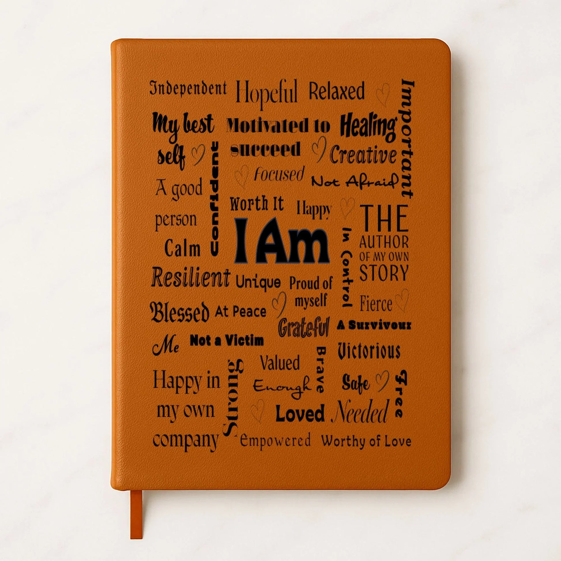 I Am Positive Affirmations Premium Engraved Journal/Notebook (A5) - Affirmations and Gratitudes 