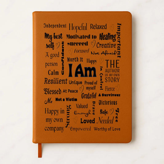 I Am Positive Affirmations Premium Engraved Journal/Notebook (A5) - Affirmations and Gratitudes 