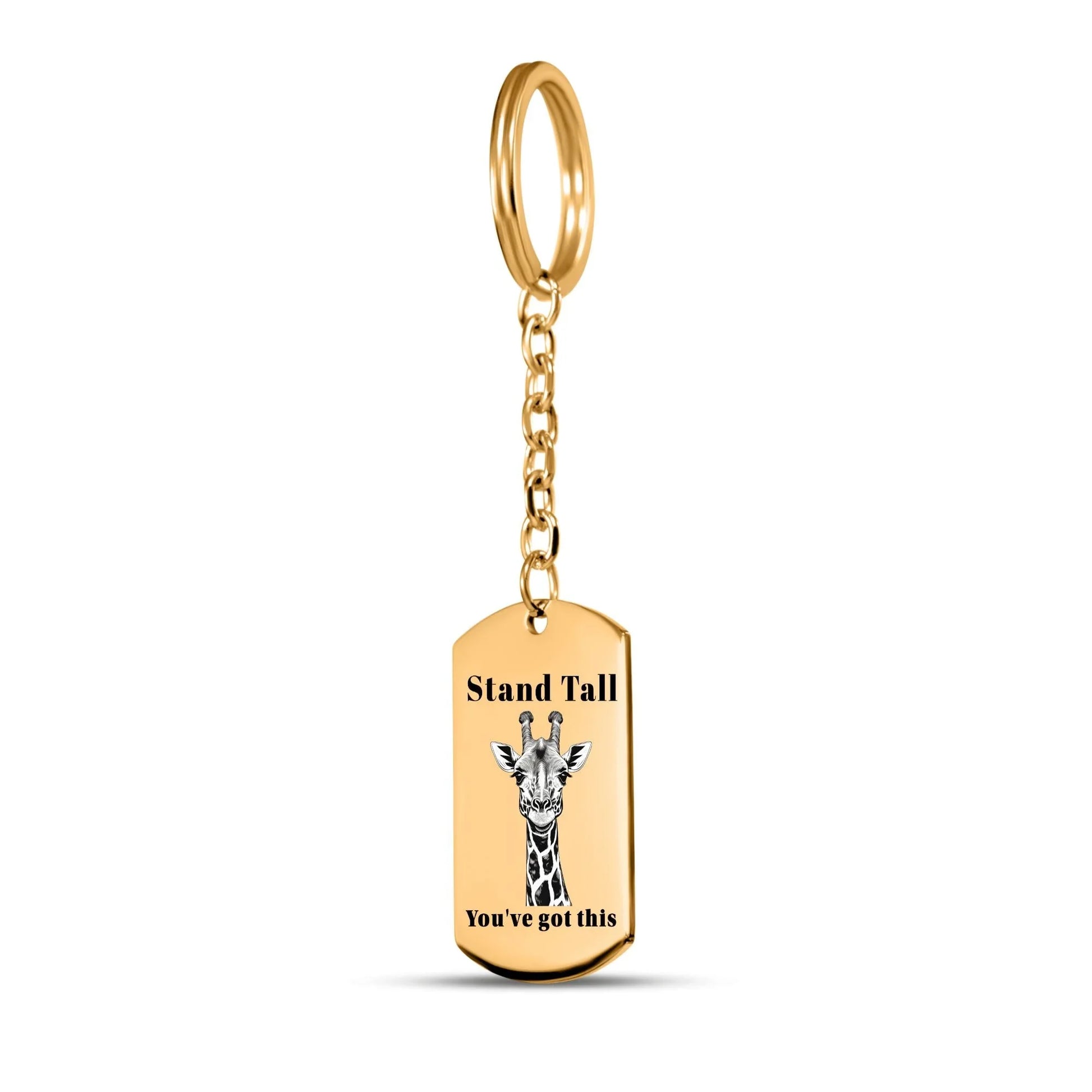 You've Got This Giraffe Tag Keychain - Affirmations and Gratitudes 