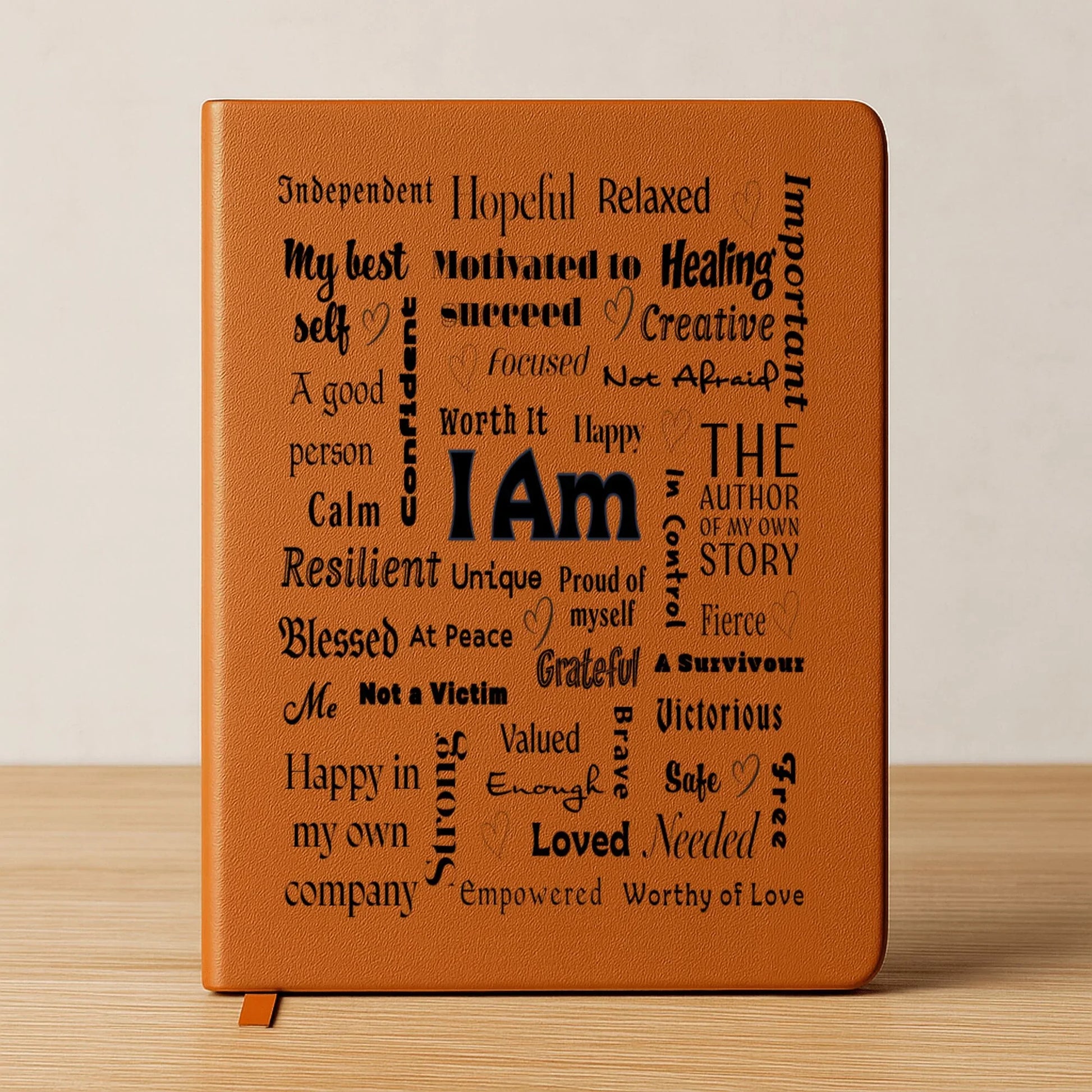 I Am Positive Affirmations Premium Engraved Journal/Notebook (A5) - Affirmations and Gratitudes 