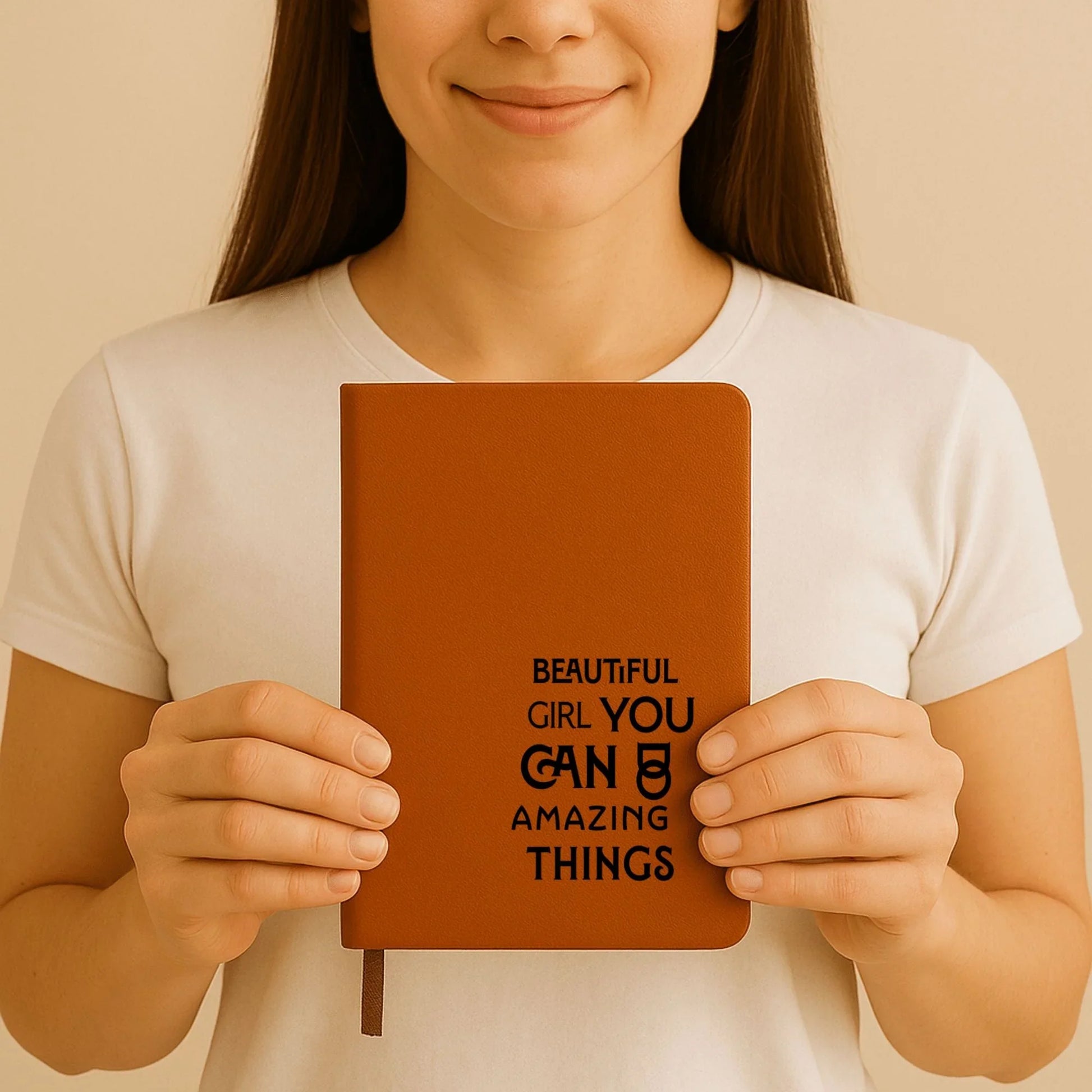 Inspirational Words Premium Engraved A5 Notebook / Journal - Affirmations and Gratitudes 