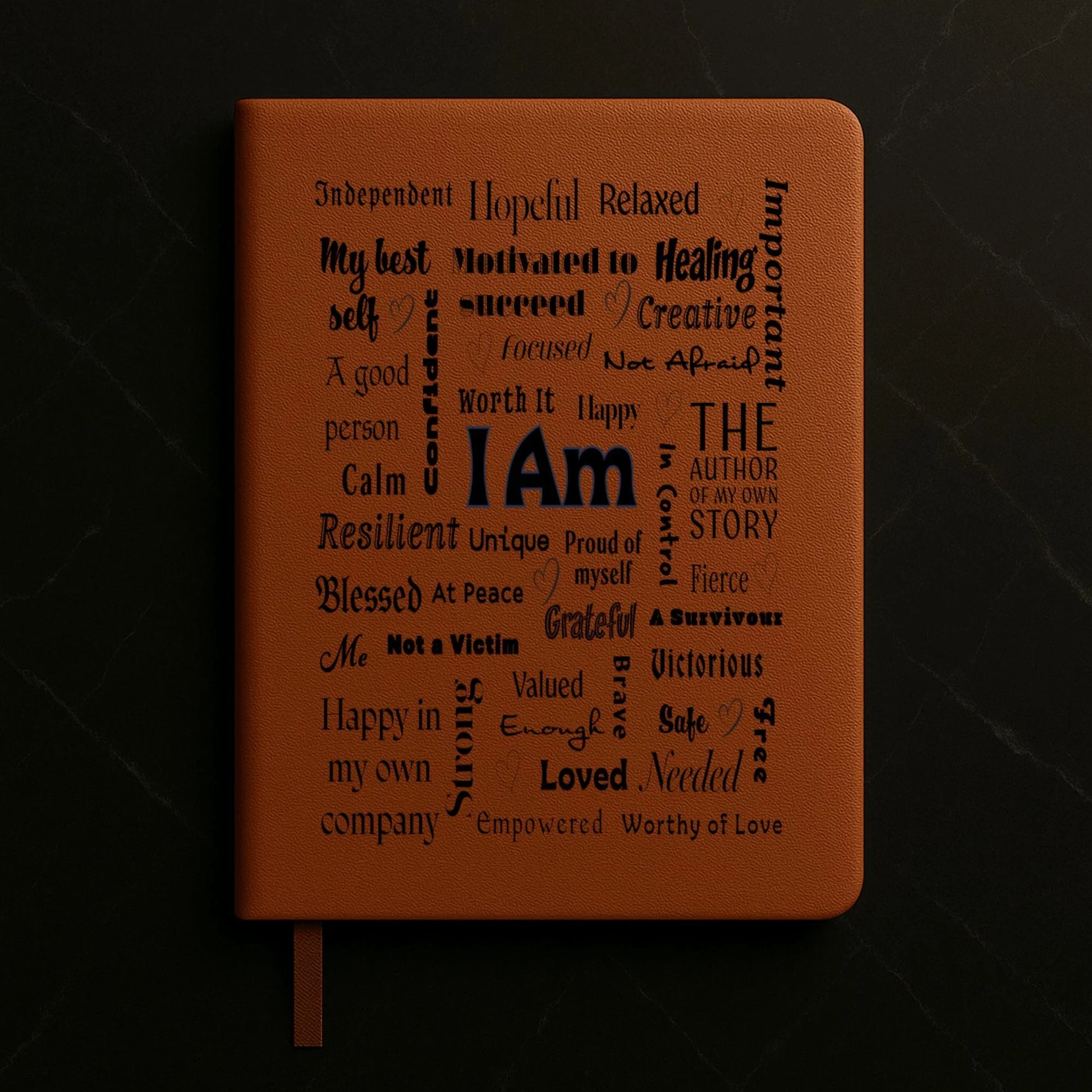 I Am Positive Affirmations Premium Engraved Journal/Notebook (A5) - Affirmations and Gratitudes 