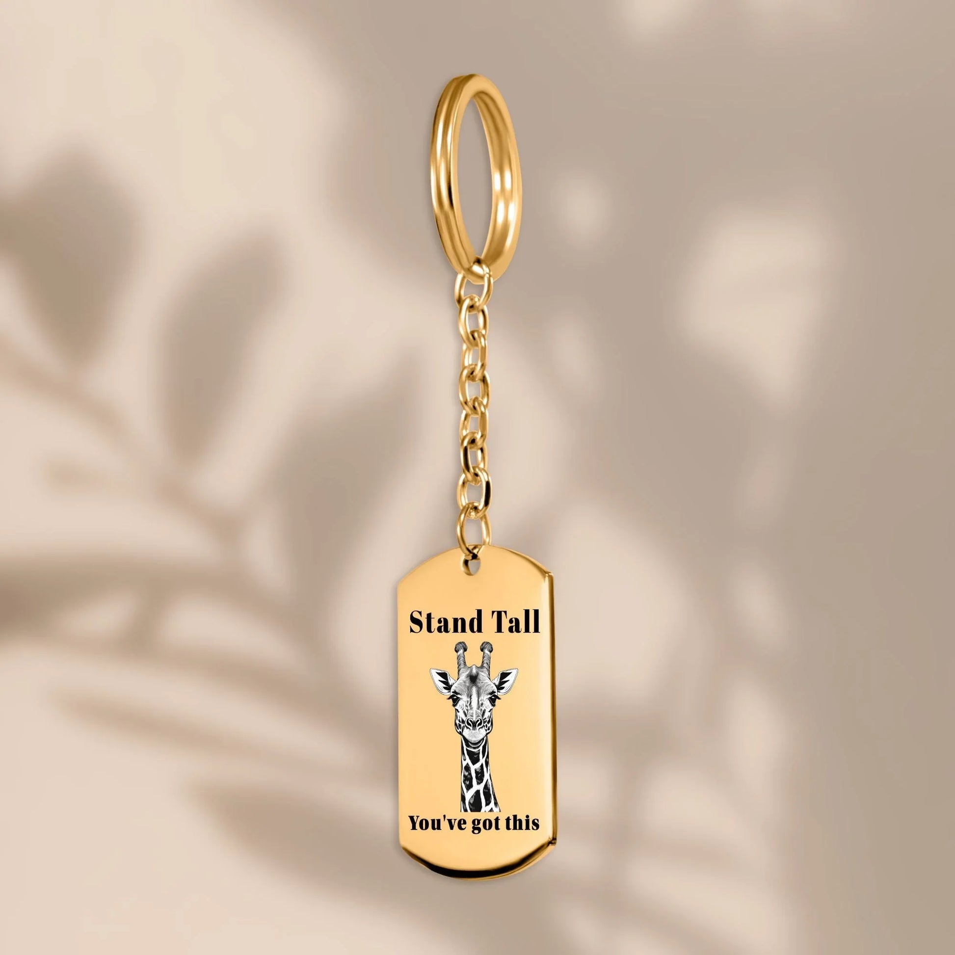 You've Got This Giraffe Tag Keychain - Affirmations and Gratitudes 