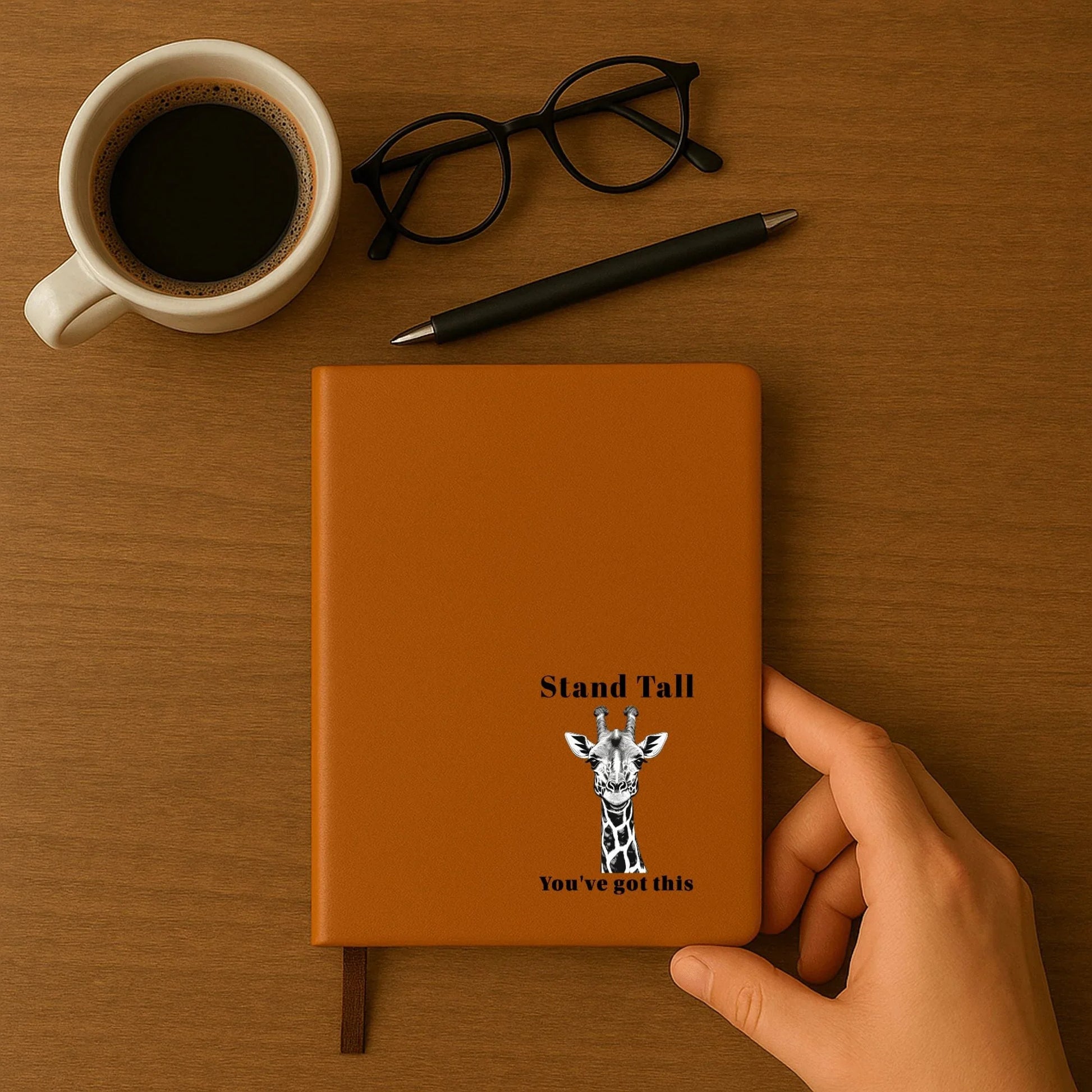 You've Got This Giraffe Premium Engraved Journal (A5) - Affirmations and Gratitudes 