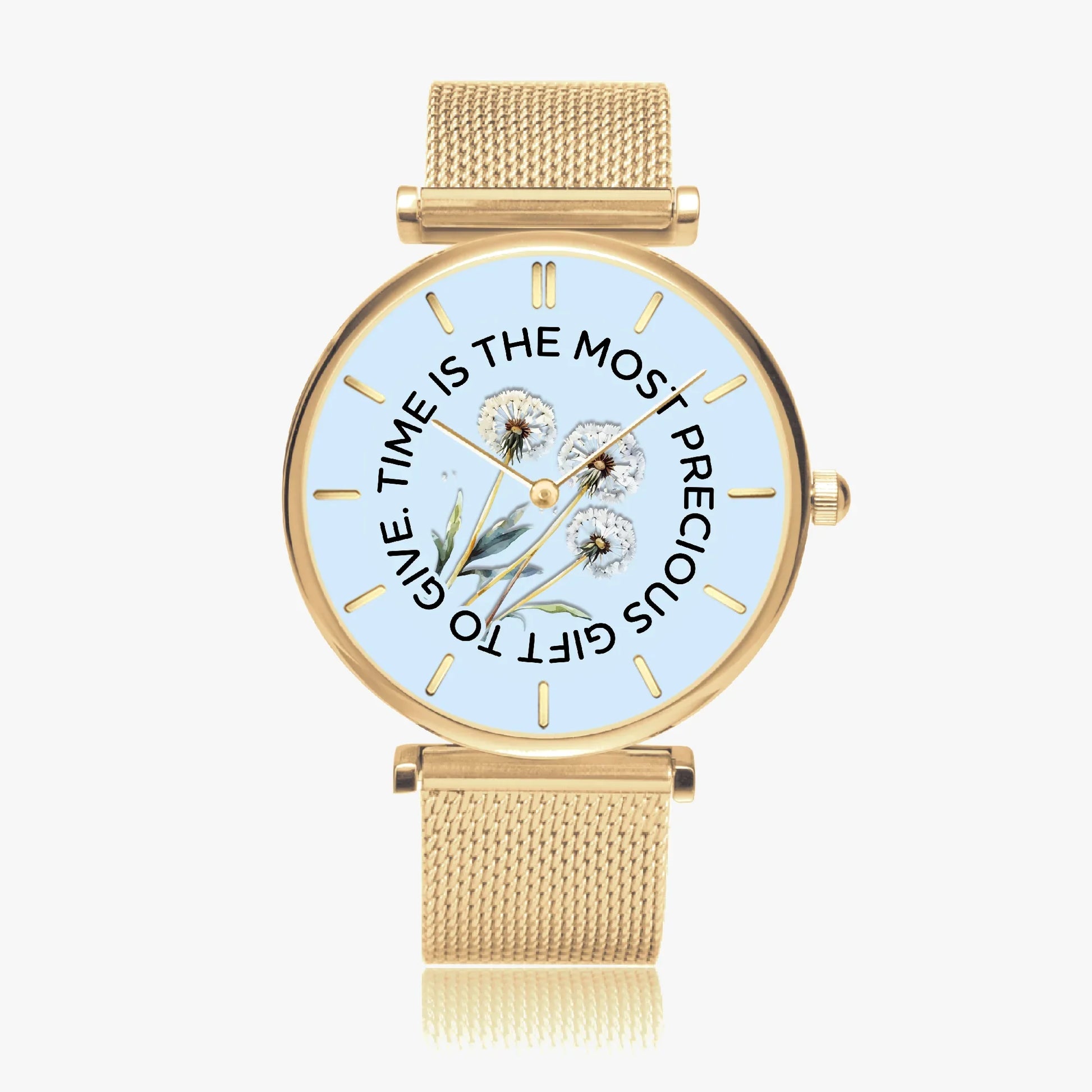 Precious Time Ultra-Thin Quartz Watch - Affirmations and Gratitudes 