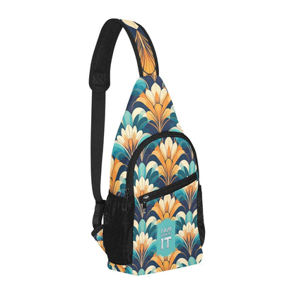 I am Worth it All over print Cross Body Bag - Empowering Design - Affirmations and Gratitudes 